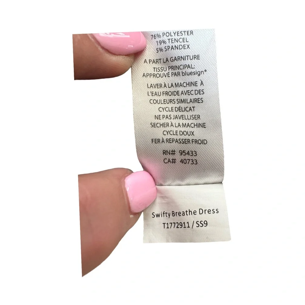 Toad & Co Swifty Breath dress mini size M black & grey narrow stripe outdoor - Picture 6 of 7